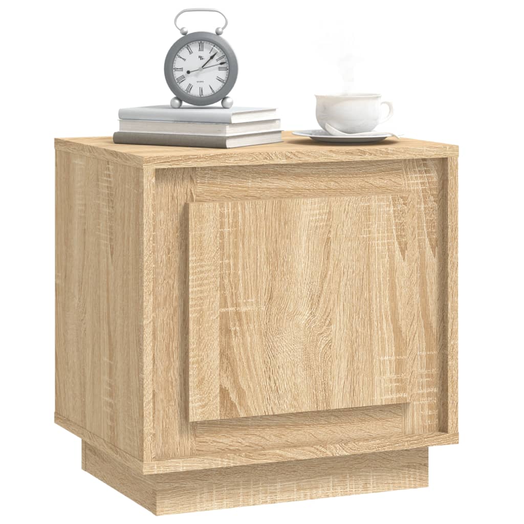 Nachtkastje 44x35x45 cm bewerkt hout sonoma eikenkleurig Nachtkastjes | Creëer jouw Trendy Thuis | Gratis bezorgd & Retour | Trendy.nl