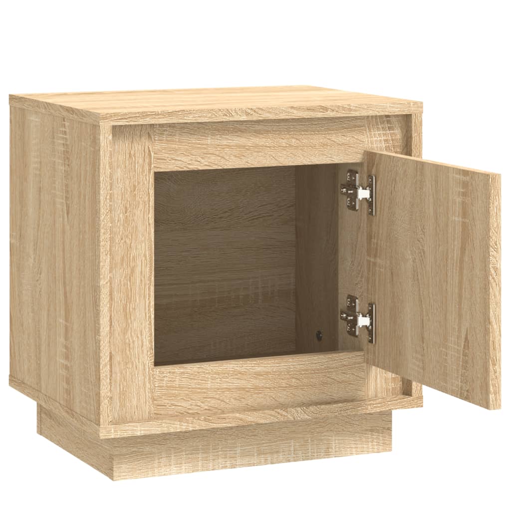 Nachtkastje 44x35x45 cm bewerkt hout sonoma eikenkleurig Nachtkastjes | Creëer jouw Trendy Thuis | Gratis bezorgd & Retour | Trendy.nl