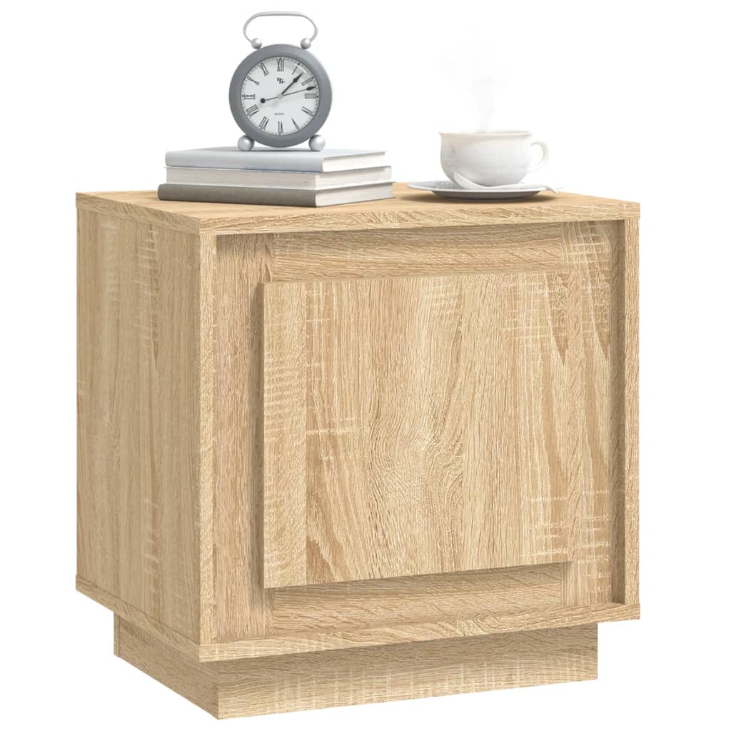 Nachtkastjes 2 st 44x35x45 cm bewerkt hout sonoma eikenkleurig Nachtkastjes | Creëer jouw Trendy Thuis | Gratis bezorgd & Retour | Trendy.nl