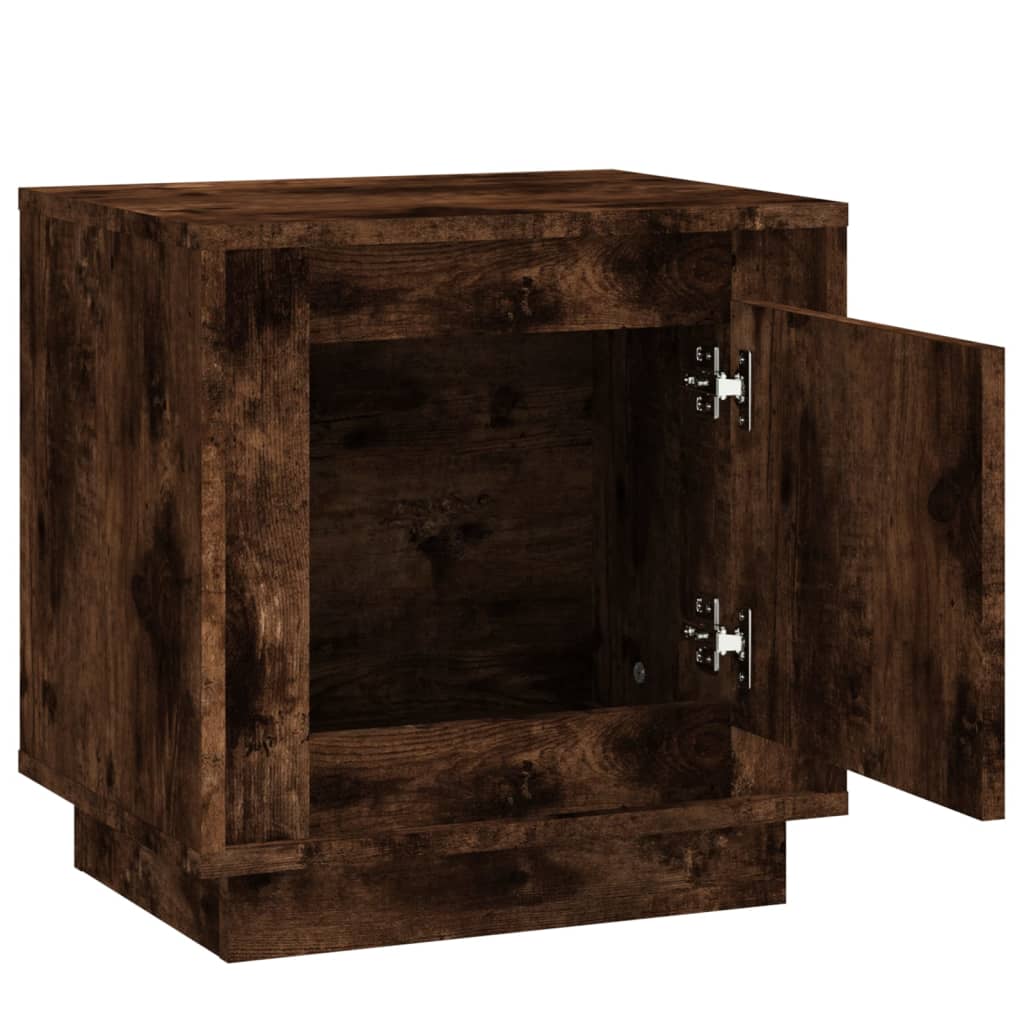 Nachtkastje 44x35x45 cm bewerkt hout gerookt eikenkleurig Nachtkastjes | Creëer jouw Trendy Thuis | Gratis bezorgd & Retour | Trendy.nl