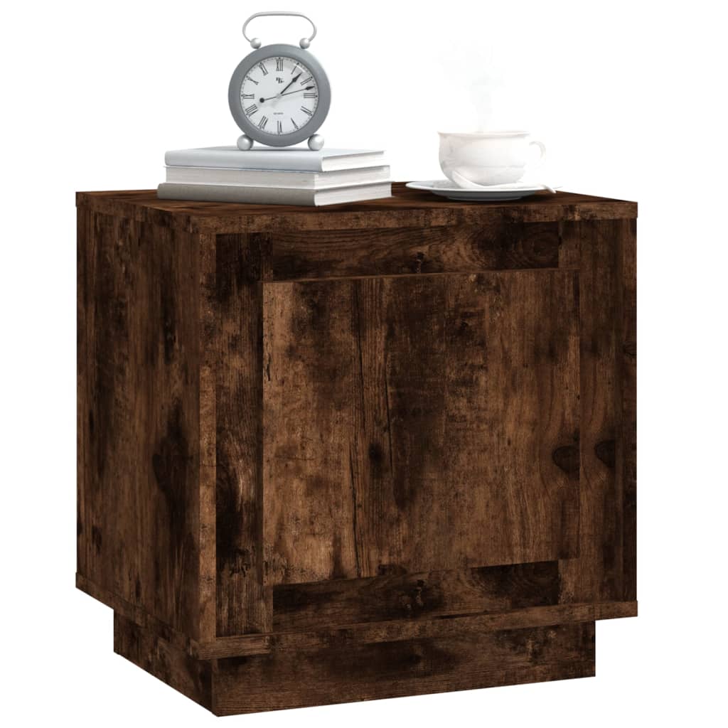 Nachtkastjes 2 st 44x35x45 cm bewerkt hout gerookt eikenkleurig Nachtkastjes | Creëer jouw Trendy Thuis | Gratis bezorgd & Retour | Trendy.nl