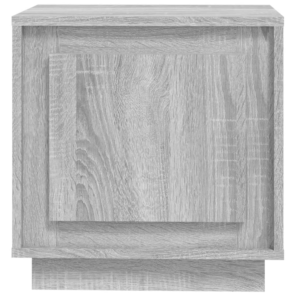 Nachtkastje 44x35x45 cm bewerkt hout grijs sonoma eikenkleurig Nachtkastjes | Creëer jouw Trendy Thuis | Gratis bezorgd & Retour | Trendy.nl