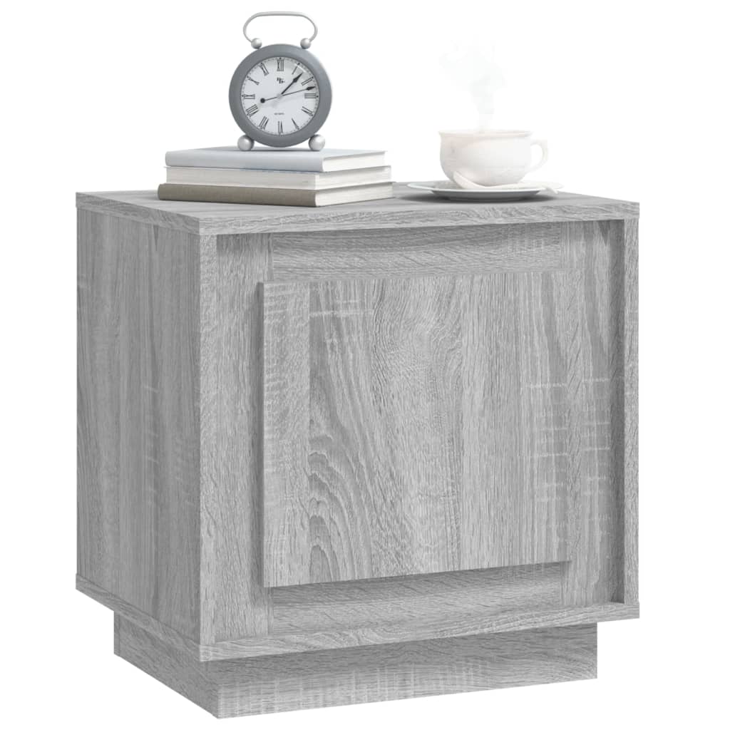 Nachtkastjes 2 st 44x35x45 cm bewerkt hout grijs sonoma eiken Nachtkastjes | Creëer jouw Trendy Thuis | Gratis bezorgd & Retour | Trendy.nl