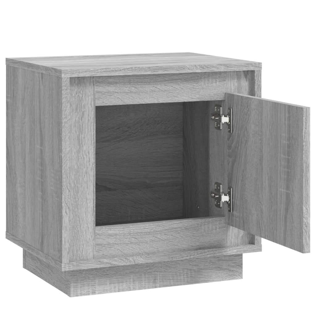 Nachtkastjes 2 st 44x35x45 cm bewerkt hout grijs sonoma eiken Nachtkastjes | Creëer jouw Trendy Thuis | Gratis bezorgd & Retour | Trendy.nl