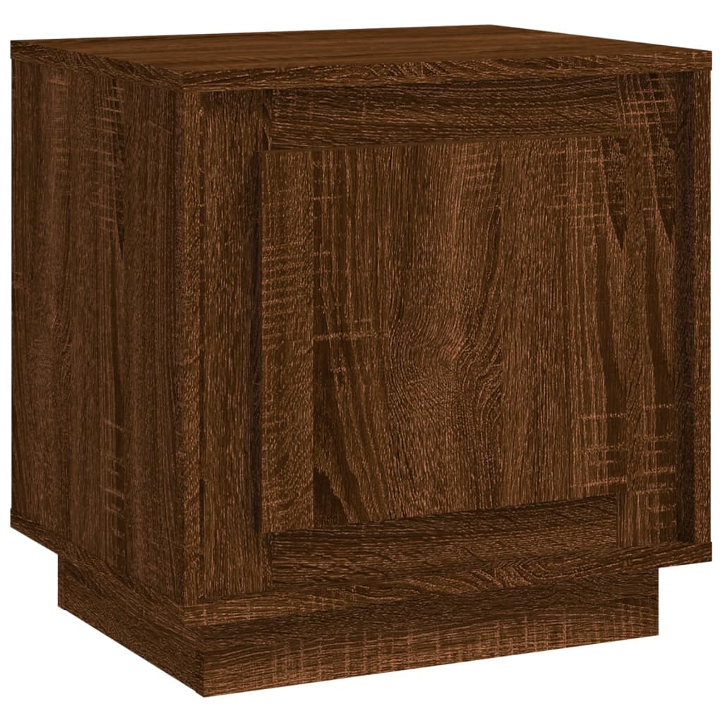 Nachtkastje 44x35x45 cm bewerkt hout bruin eikenkleur Nachtkastjes | Creëer jouw Trendy Thuis | Gratis bezorgd & Retour | Trendy.nl