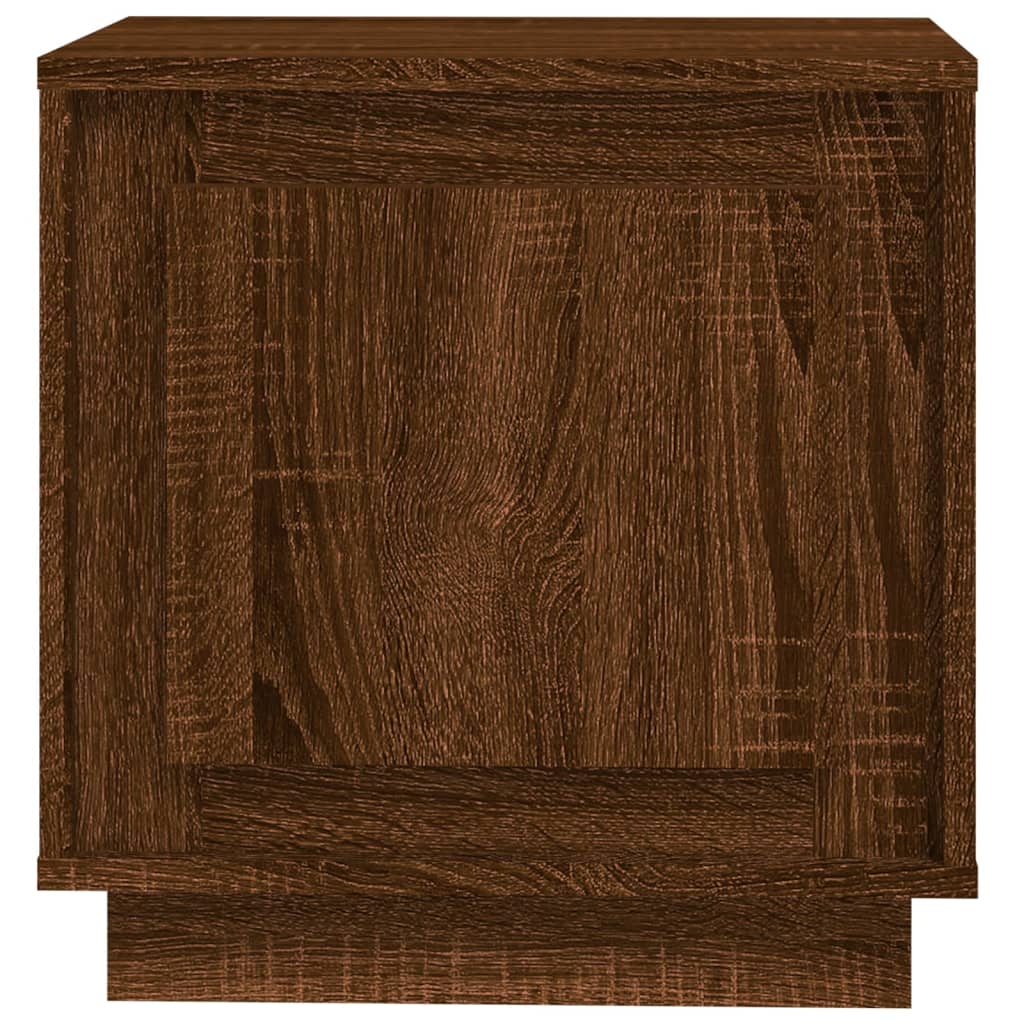 Nachtkastje 44x35x45 cm bewerkt hout bruin eikenkleur Nachtkastjes | Creëer jouw Trendy Thuis | Gratis bezorgd & Retour | Trendy.nl