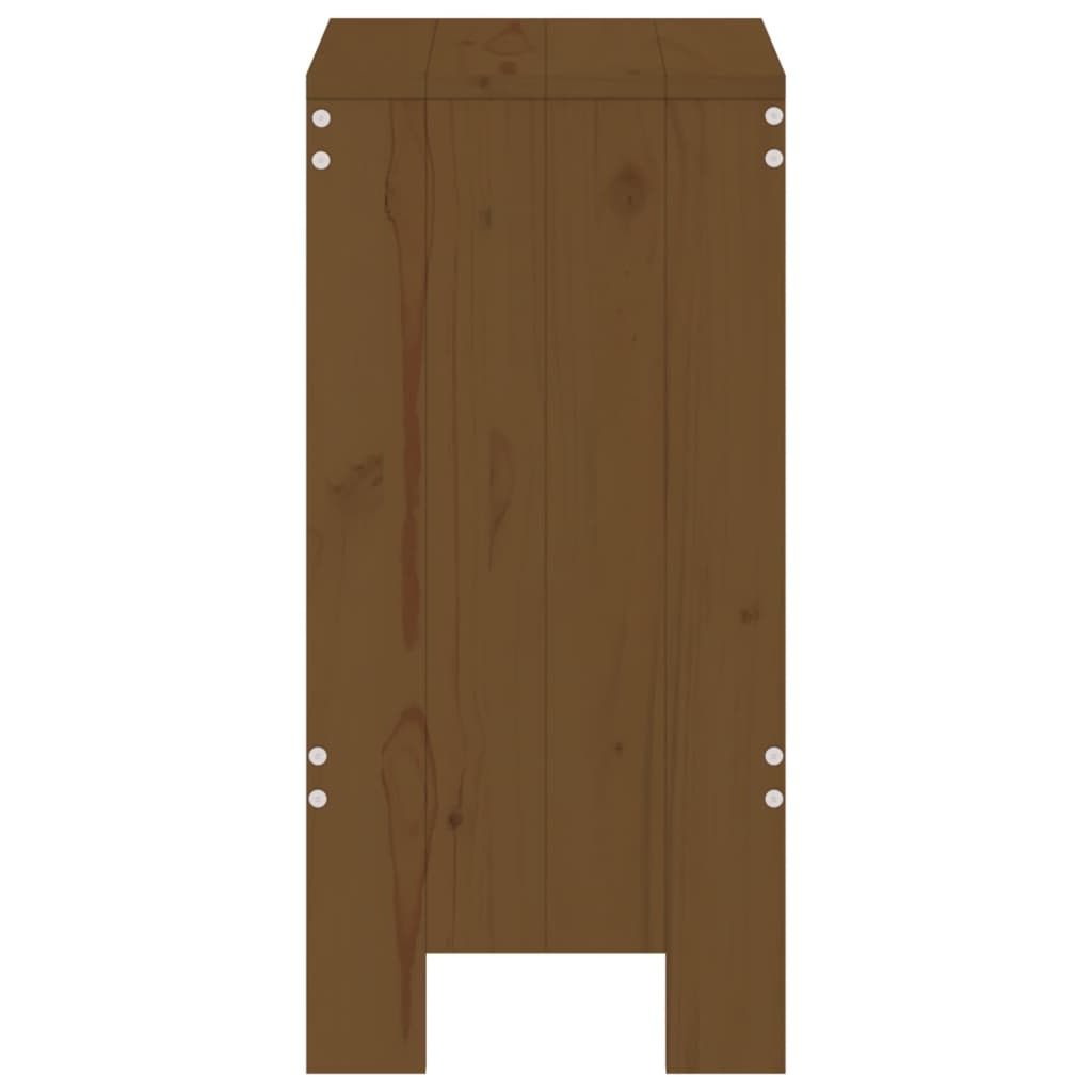 Barkrukken 2 st 40x36x75 cm massief grenenhout honingbruin Tuinstoelen | Creëer jouw Trendy Thuis | Gratis bezorgd & Retour | Trendy.nl