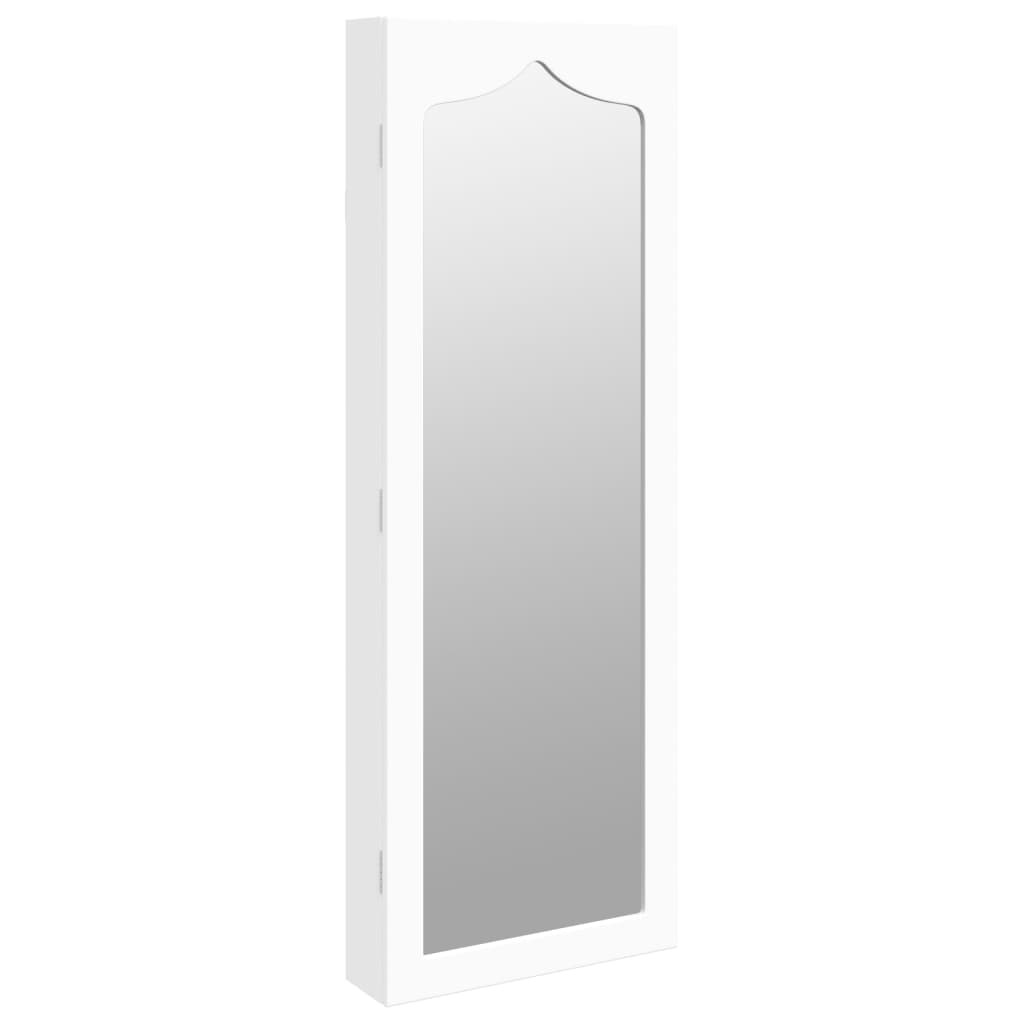 Sieradenkast met spiegel wandgemonteerd 37,5x10x106 cm wit Spiegels | Creëer jouw Trendy Thuis | Gratis bezorgd & Retour | Trendy.nl