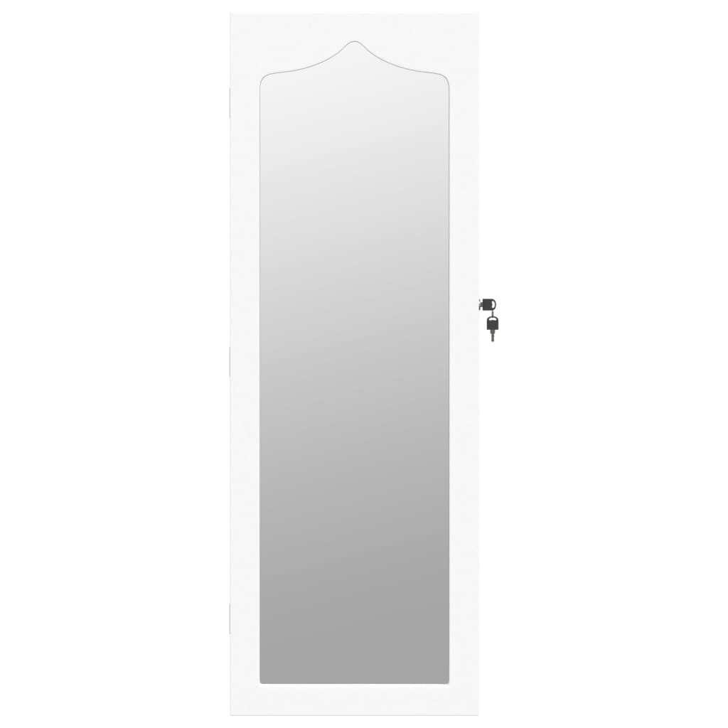 Sieradenkast met spiegel wandgemonteerd 37,5x10x106 cm wit Spiegels | Creëer jouw Trendy Thuis | Gratis bezorgd & Retour | Trendy.nl