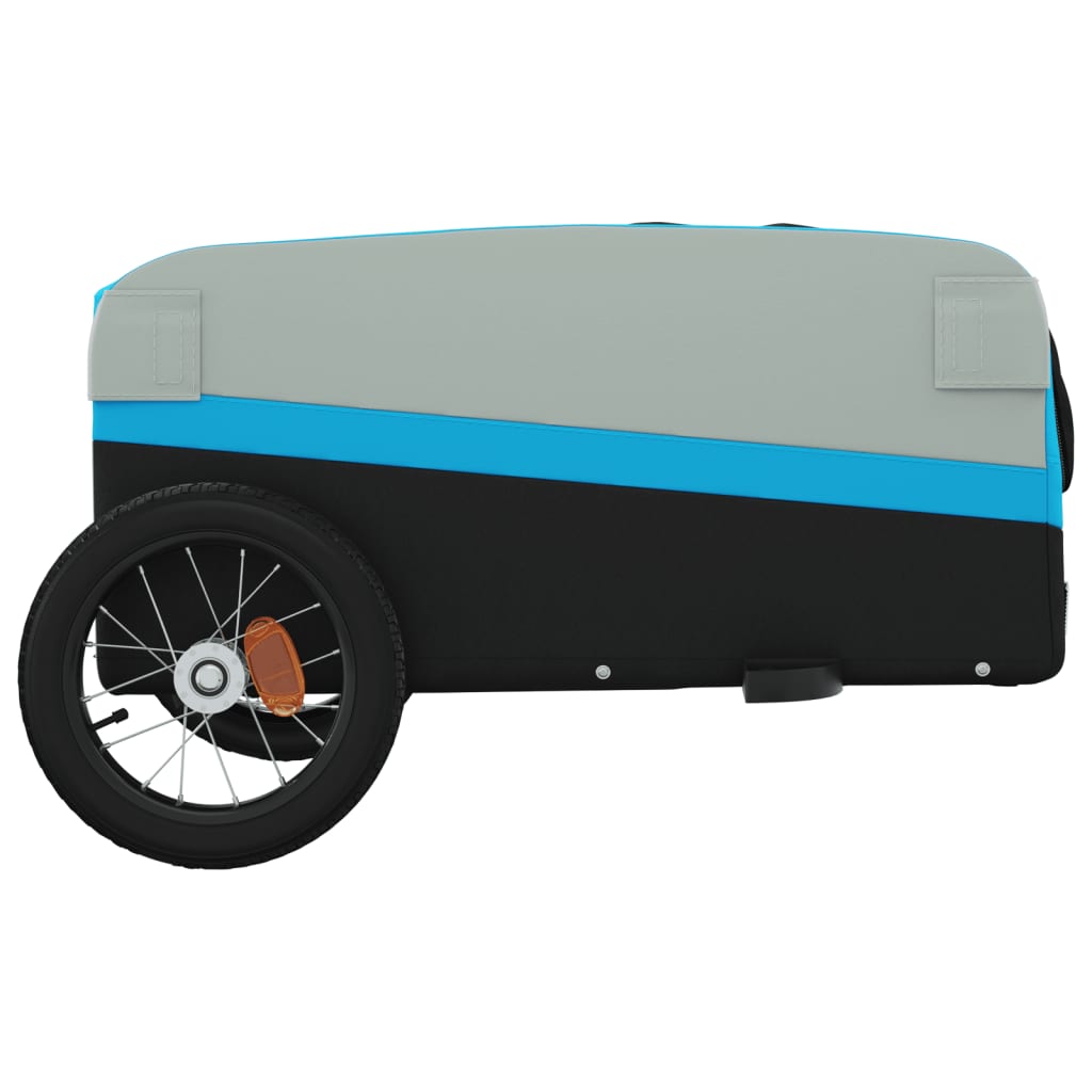 Fietskar 30 kg ijzer zwart en blauw Fietstrailers | Creëer jouw Trendy Thuis | Gratis bezorgd & Retour | Trendy.nl