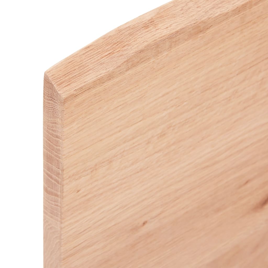 Wastafelblad 80x30x2 behandeld massief hout lichtbruin Aanrechtbladen | Creëer jouw Trendy Thuis | Gratis bezorgd & Retour | Trendy.nl
