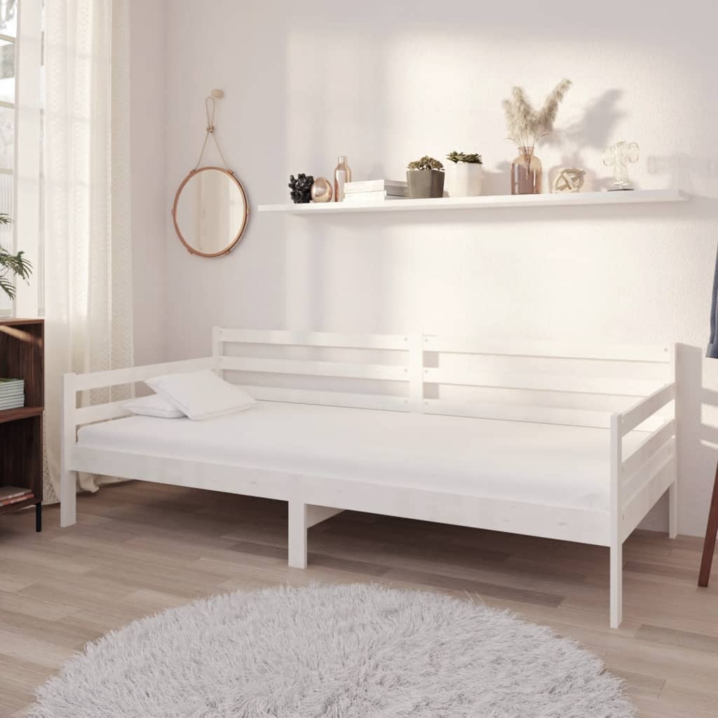 Slaapbank 90x200 cm massief grenenhout wit Bedden & bedframes | Creëer jouw Trendy Thuis | Gratis bezorgd & Retour | Trendy.nl