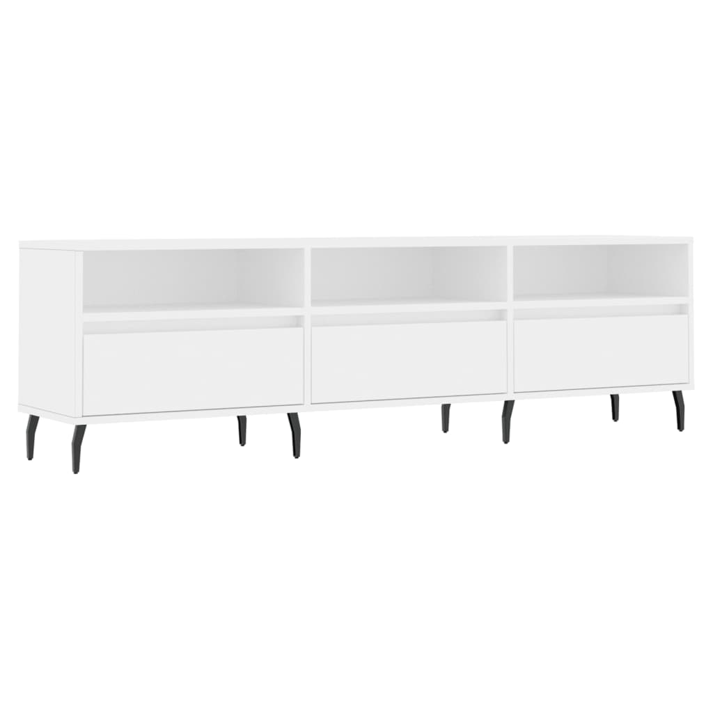 Modern TV-meubel 150x30x44,5 cm - Stijlvol bewerkt wit hout voor je interieur Tv-meubels | Creëer jouw Trendy Thuis | Gratis bezorgd & Retour | Trendy.nl