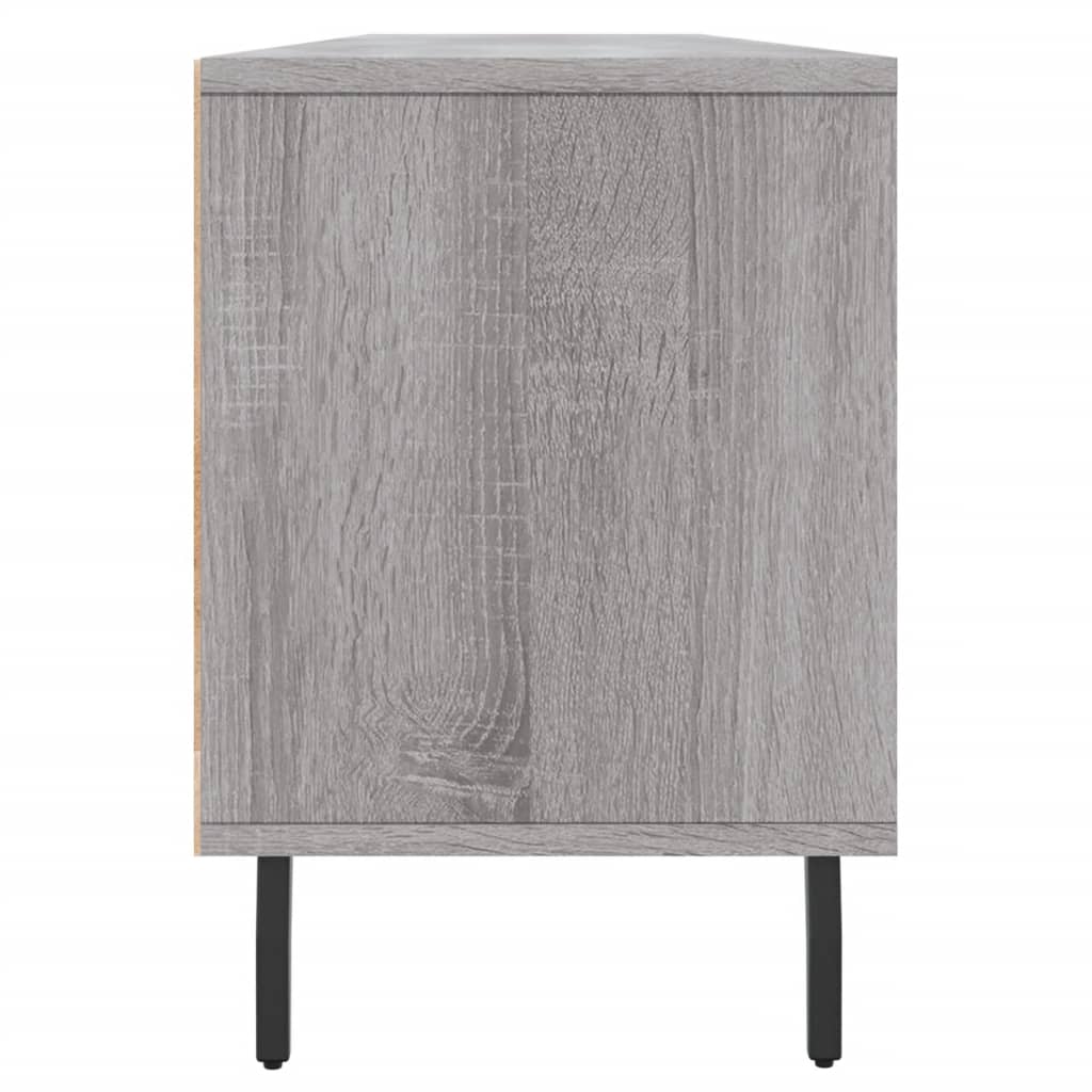 Stijlvol TV-meubel van bewerkt hout - grijs sonoma eikenkleurig - 150x30x44,5 cm Tv-meubels | Creëer jouw Trendy Thuis | Gratis bezorgd & Retour | Trendy.nl