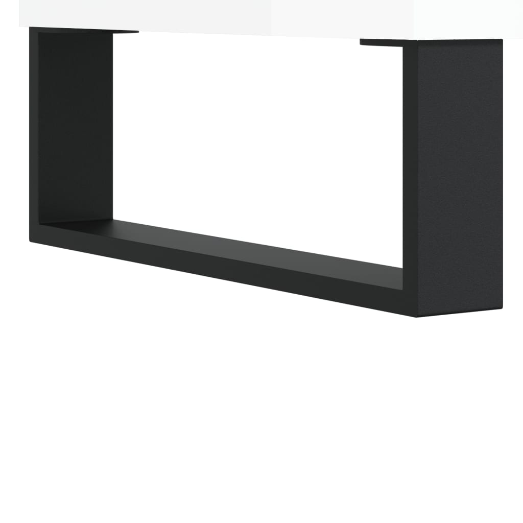 Stijlvol TV-meubel van bewerkt hout in hoogglans wit - 150x30x44,5 cm Tv-meubels | Creëer jouw Trendy Thuis | Gratis bezorgd & Retour | Trendy.nl