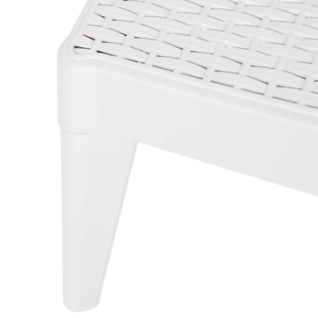 Ligbed 186x60x29 cm polypropeen wit Ligstoelen | Creëer jouw Trendy Thuis | Gratis bezorgd & Retour | Trendy.nl