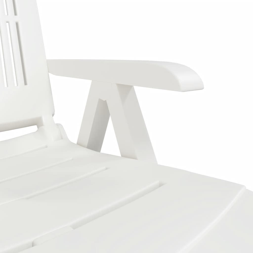 Ligstoel kunststof wit Ligstoelen | Creëer jouw Trendy Thuis | Gratis bezorgd & Retour | Trendy.nl