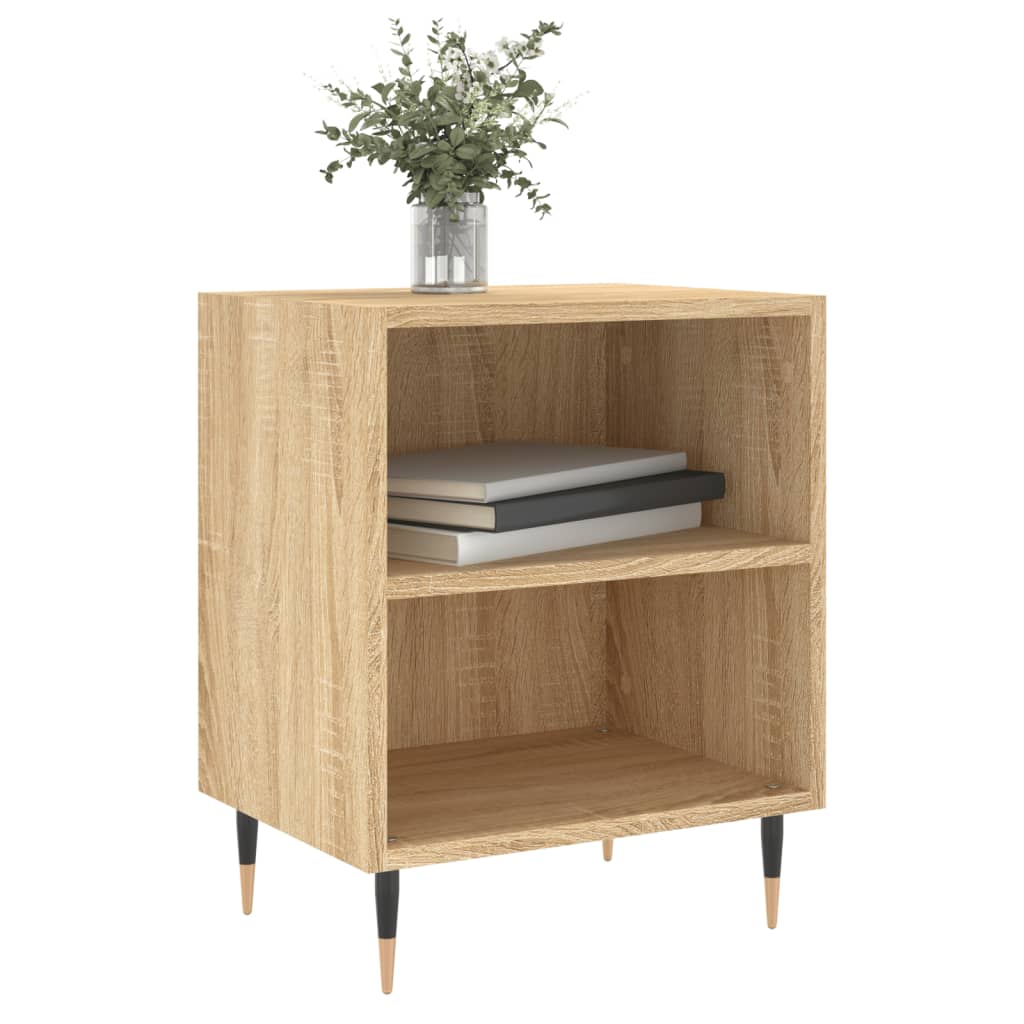 Nachtkastjes 2 st 40x30x50 cm bewerkt hout sonoma eikenkleurig Nachtkastjes | Creëer jouw Trendy Thuis | Gratis bezorgd & Retour | Trendy.nl