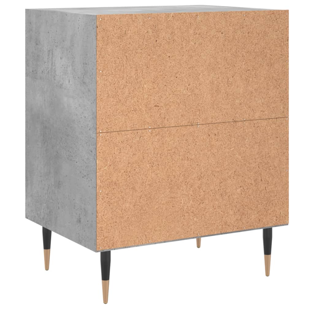 Nachtkastje 40x30x50 cm bewerkt hout betongrijs Nachtkastjes | Creëer jouw Trendy Thuis | Gratis bezorgd & Retour | Trendy.nl