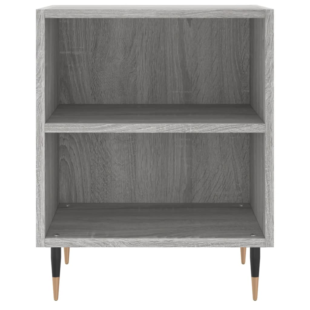 Nachtkastje 40x30x50 cm bewerkt hout grijs sonoma eikenkleurig Nachtkastjes | Creëer jouw Trendy Thuis | Gratis bezorgd & Retour | Trendy.nl