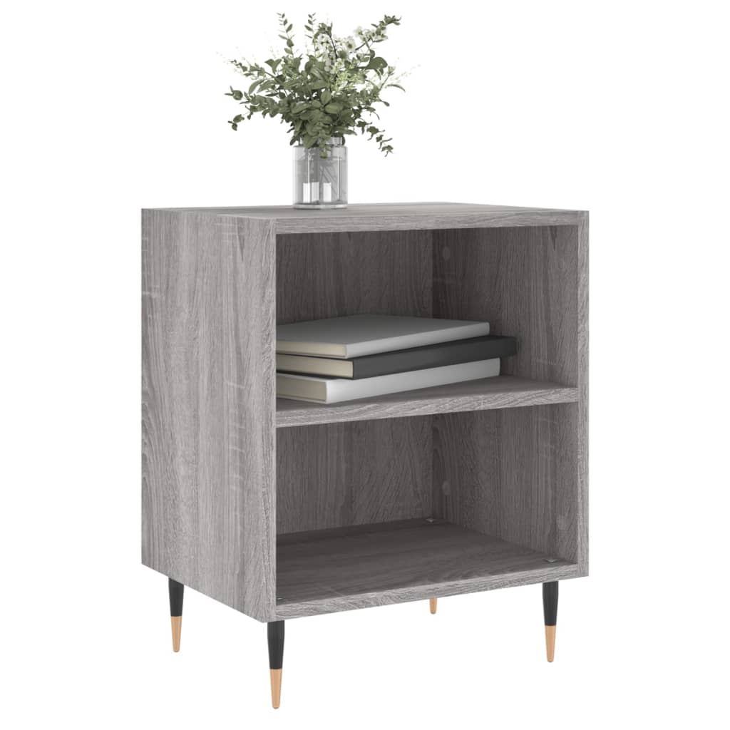 Nachtkastjes 2 st 40x30x50 cm bewerkt hout grijs sonoma eiken Nachtkastjes | Creëer jouw Trendy Thuis | Gratis bezorgd & Retour | Trendy.nl