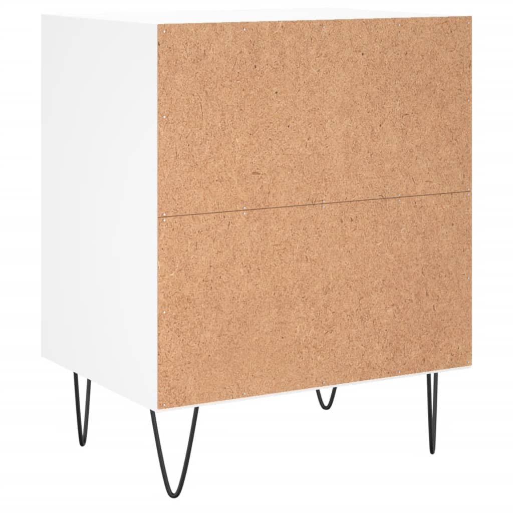 Nachtkastjes 2 st 40x30x50 cm bewerkt hout wit Nachtkastjes | Creëer jouw Trendy Thuis | Gratis bezorgd & Retour | Trendy.nl