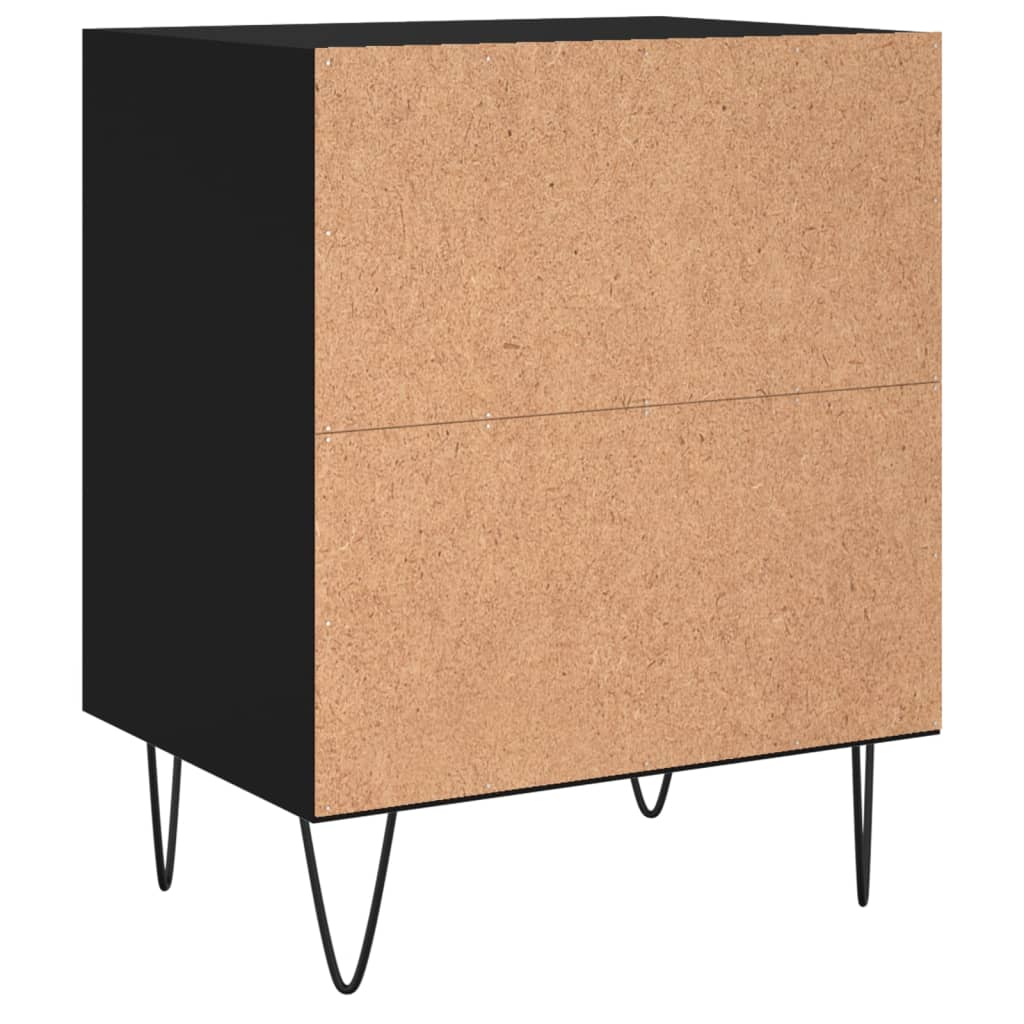 Nachtkastjes 2 st 40x30x50 cm bewerkt hout zwart Nachtkastjes | Creëer jouw Trendy Thuis | Gratis bezorgd & Retour | Trendy.nl