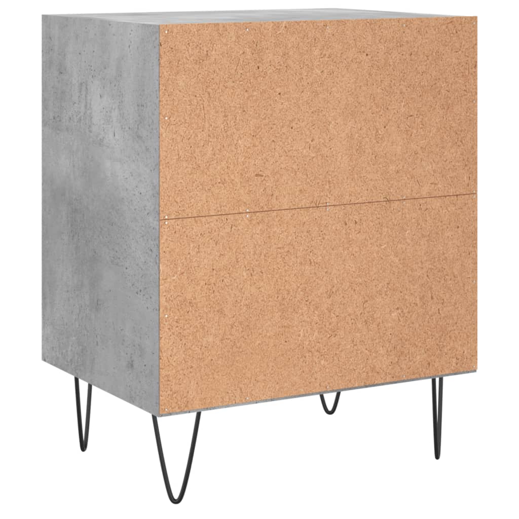 Nachtkastje 40x30x50 cm bewerkt hout betongrijs Nachtkastjes | Creëer jouw Trendy Thuis | Gratis bezorgd & Retour | Trendy.nl