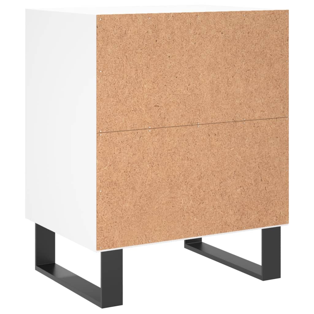 Nachtkastje 40x30x50 cm bewerkt hout wit Nachtkastjes | Creëer jouw Trendy Thuis | Gratis bezorgd & Retour | Trendy.nl