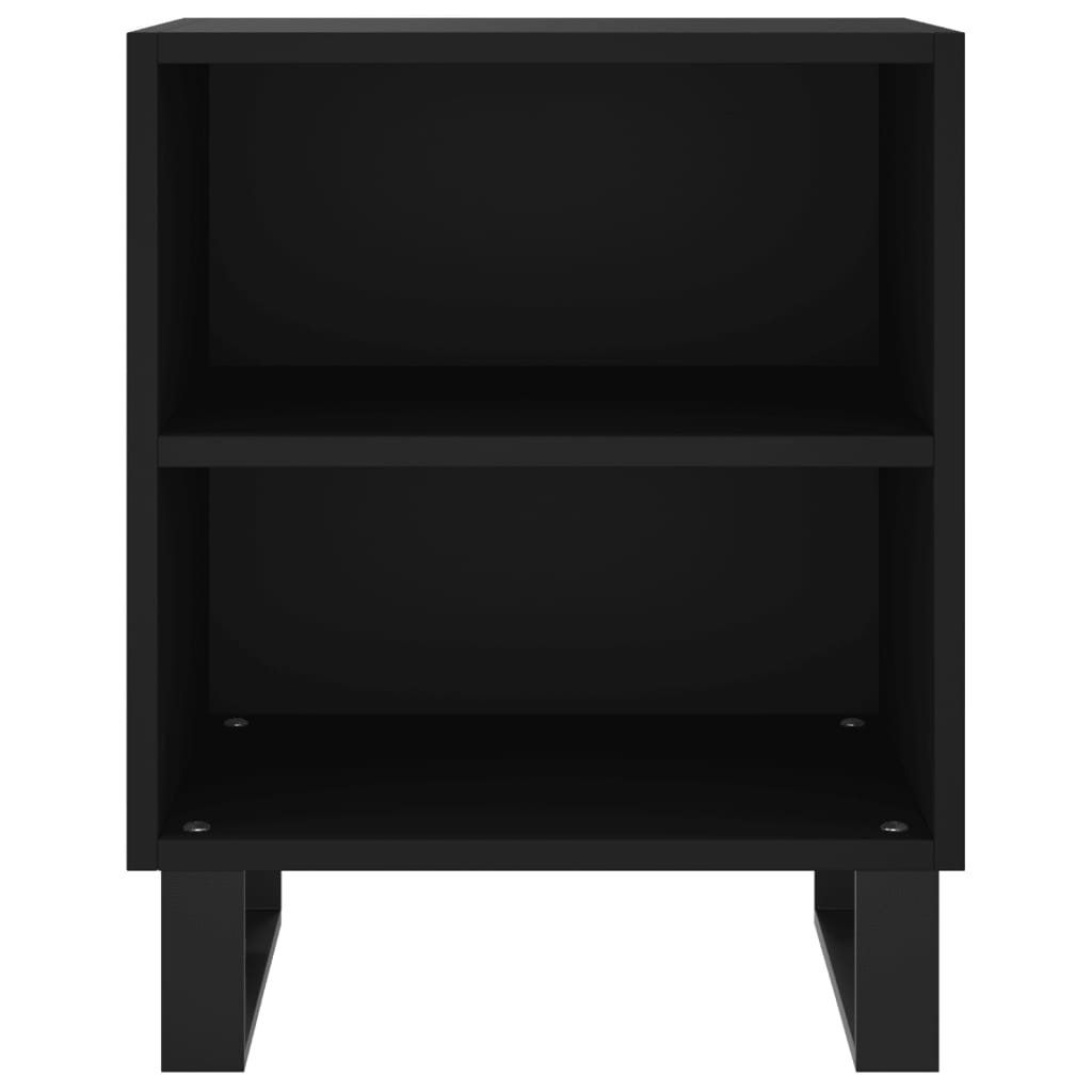 Nachtkastje 40x30x50 cm bewerkt hout zwart Nachtkastjes | Creëer jouw Trendy Thuis | Gratis bezorgd & Retour | Trendy.nl
