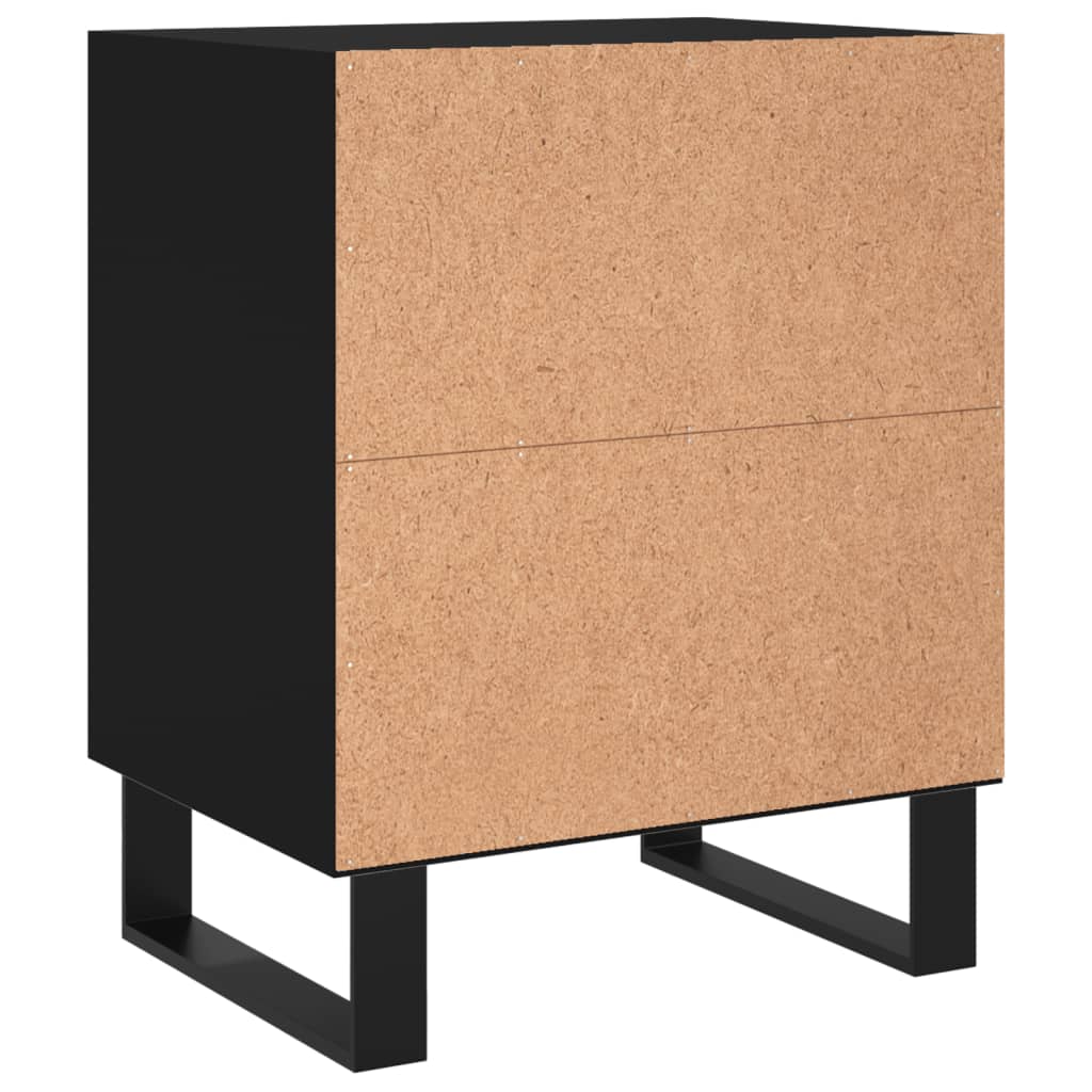 Nachtkastjes 2 st 40x30x50 cm bewerkt hout zwart Nachtkastjes | Creëer jouw Trendy Thuis | Gratis bezorgd & Retour | Trendy.nl