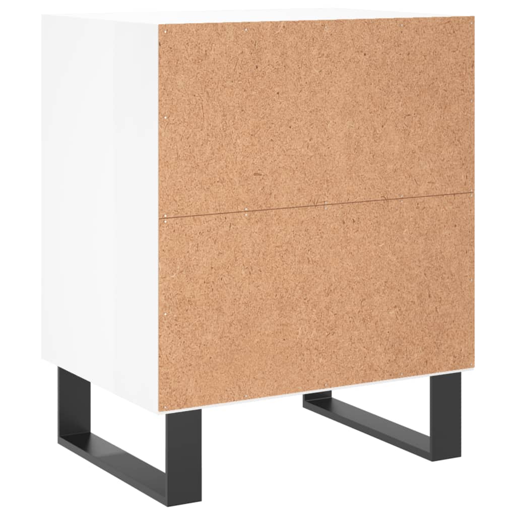 Nachtkastjes 2 st 40x30x50 cm bewerkt hout hoogglans wit Nachtkastjes | Creëer jouw Trendy Thuis | Gratis bezorgd & Retour | Trendy.nl