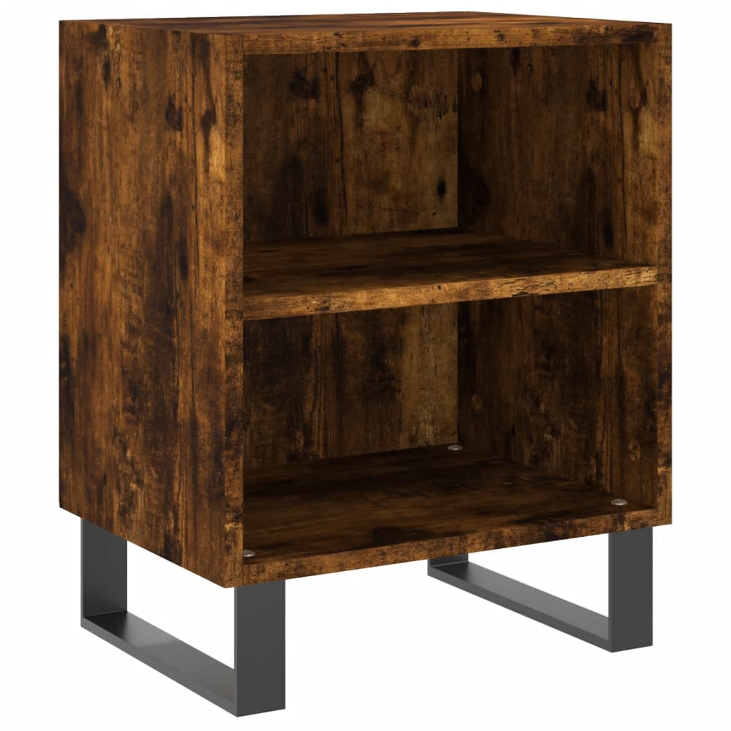 Nachtkastje 40x30x50 cm bewerkt hout gerookt eikenkleurig Nachtkastjes | Creëer jouw Trendy Thuis | Gratis bezorgd & Retour | Trendy.nl