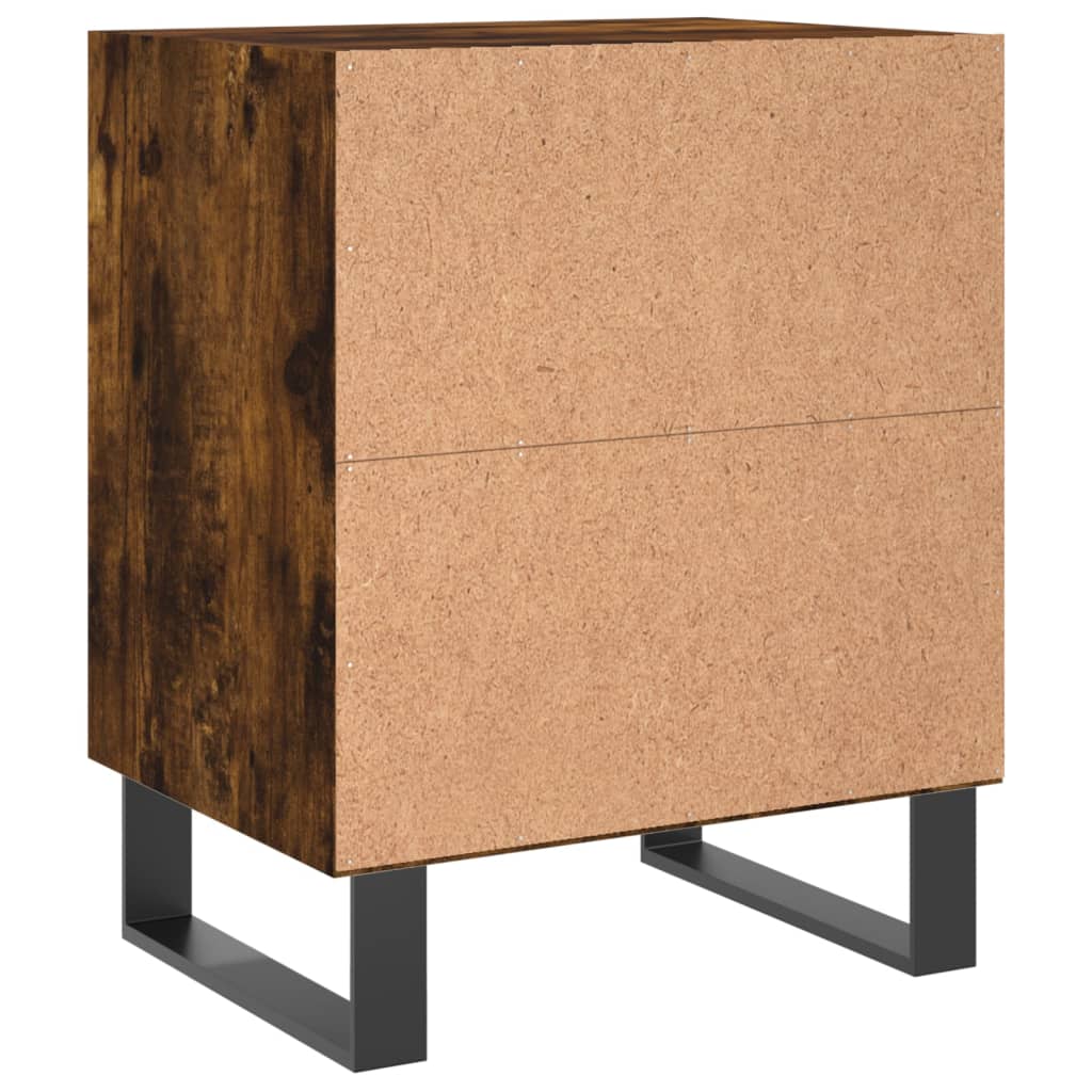 Nachtkastjes 2 st 40x30x50 cm bewerkt hout gerookt eikenkleurig Nachtkastjes | Creëer jouw Trendy Thuis | Gratis bezorgd & Retour | Trendy.nl