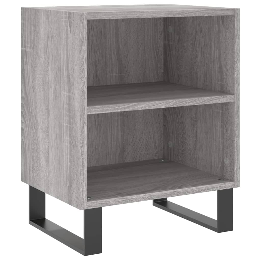 Nachtkastje 40x30x50 cm bewerkt hout grijs sonoma eikenkleurig Nachtkastjes | Creëer jouw Trendy Thuis | Gratis bezorgd & Retour | Trendy.nl