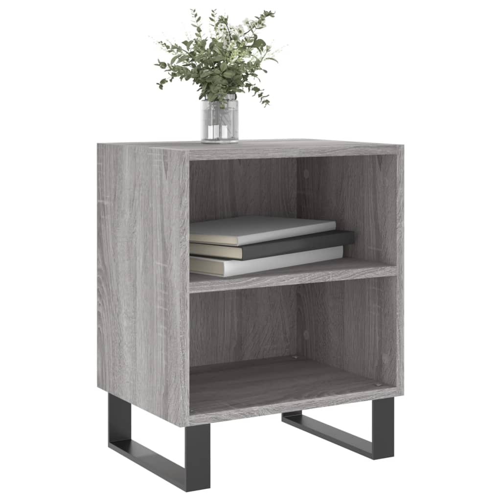 Nachtkastjes 2 st 40x30x50 cm bewerkt hout grijs sonoma eiken Nachtkastjes | Creëer jouw Trendy Thuis | Gratis bezorgd & Retour | Trendy.nl