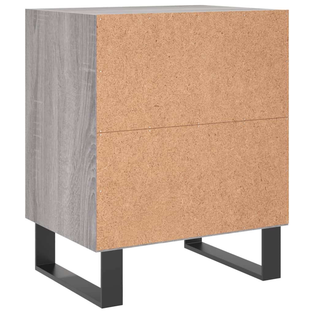 Nachtkastjes 2 st 40x30x50 cm bewerkt hout grijs sonoma eiken Nachtkastjes | Creëer jouw Trendy Thuis | Gratis bezorgd & Retour | Trendy.nl