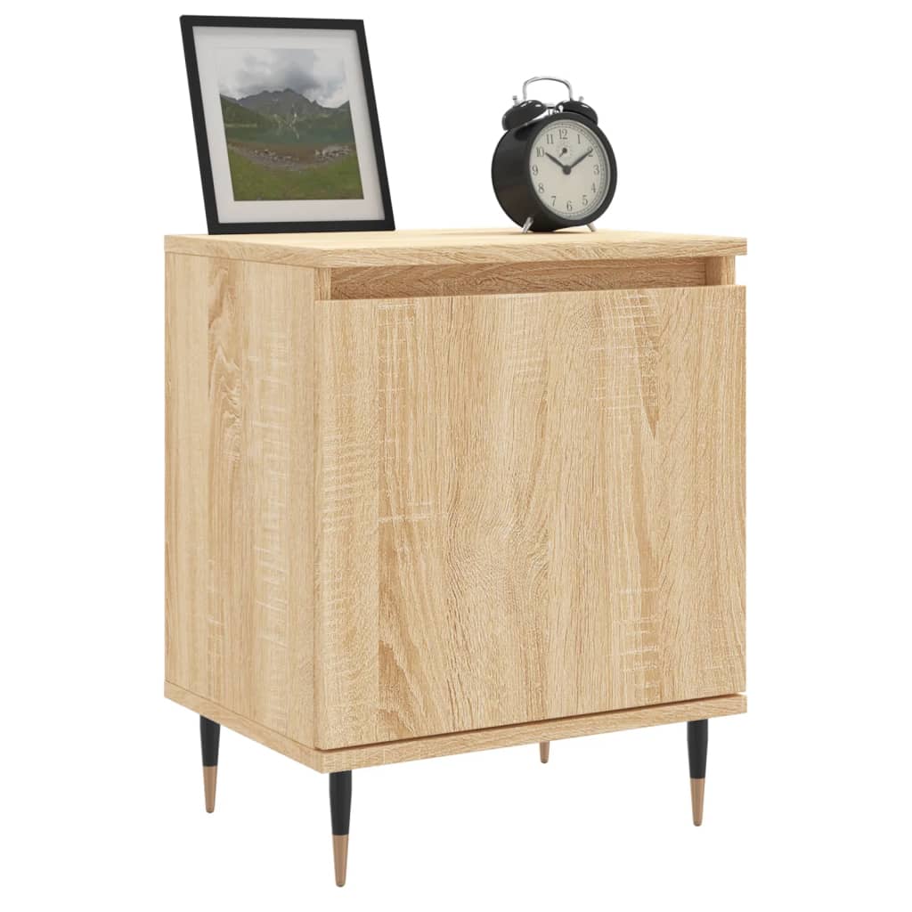 Nachtkastjes 2 st 40x30x50 cm bewerkt hout sonoma eikenkleurig Nachtkastjes | Creëer jouw Trendy Thuis | Gratis bezorgd & Retour | Trendy.nl