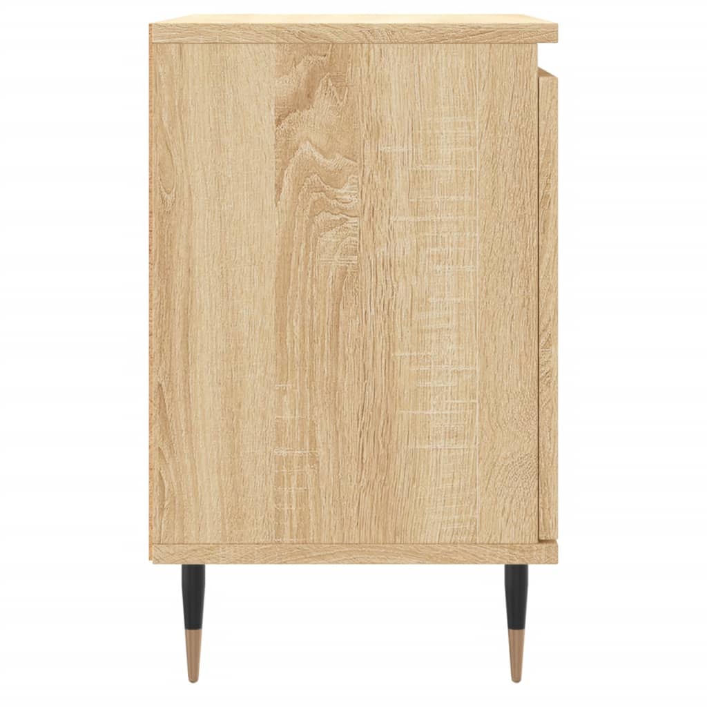 Nachtkastjes 2 st 40x30x50 cm bewerkt hout sonoma eikenkleurig Nachtkastjes | Creëer jouw Trendy Thuis | Gratis bezorgd & Retour | Trendy.nl