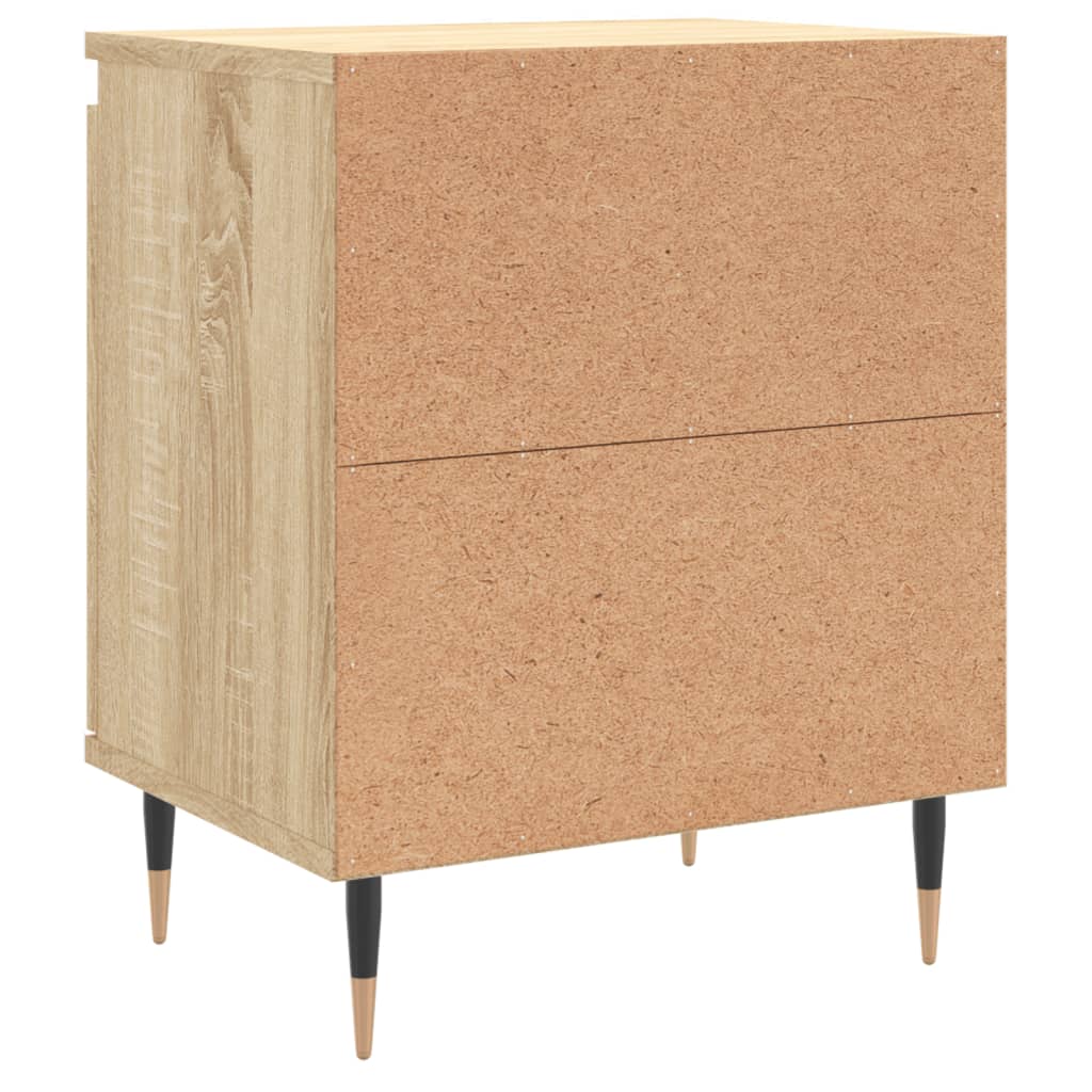 Nachtkastjes 2 st 40x30x50 cm bewerkt hout sonoma eikenkleurig Nachtkastjes | Creëer jouw Trendy Thuis | Gratis bezorgd & Retour | Trendy.nl