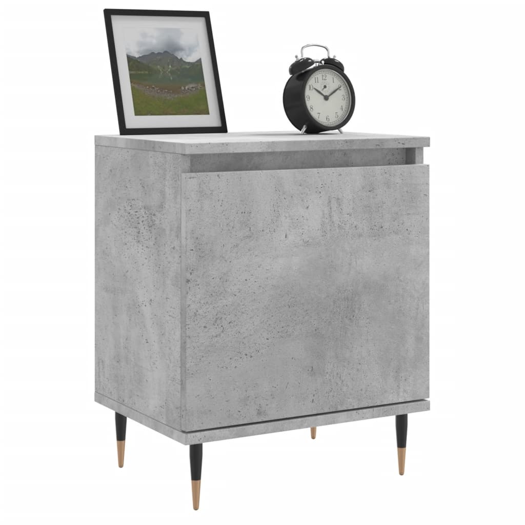 Nachtkastjes 2 st 40x30x50 cm bewerkt hout betongrijs Nachtkastjes | Creëer jouw Trendy Thuis | Gratis bezorgd & Retour | Trendy.nl