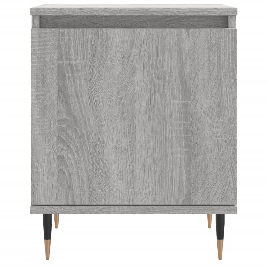 Nachtkastjes 2 st 40x30x50 cm bewerkt hout grijs sonoma eiken Nachtkastjes | Creëer jouw Trendy Thuis | Gratis bezorgd & Retour | Trendy.nl