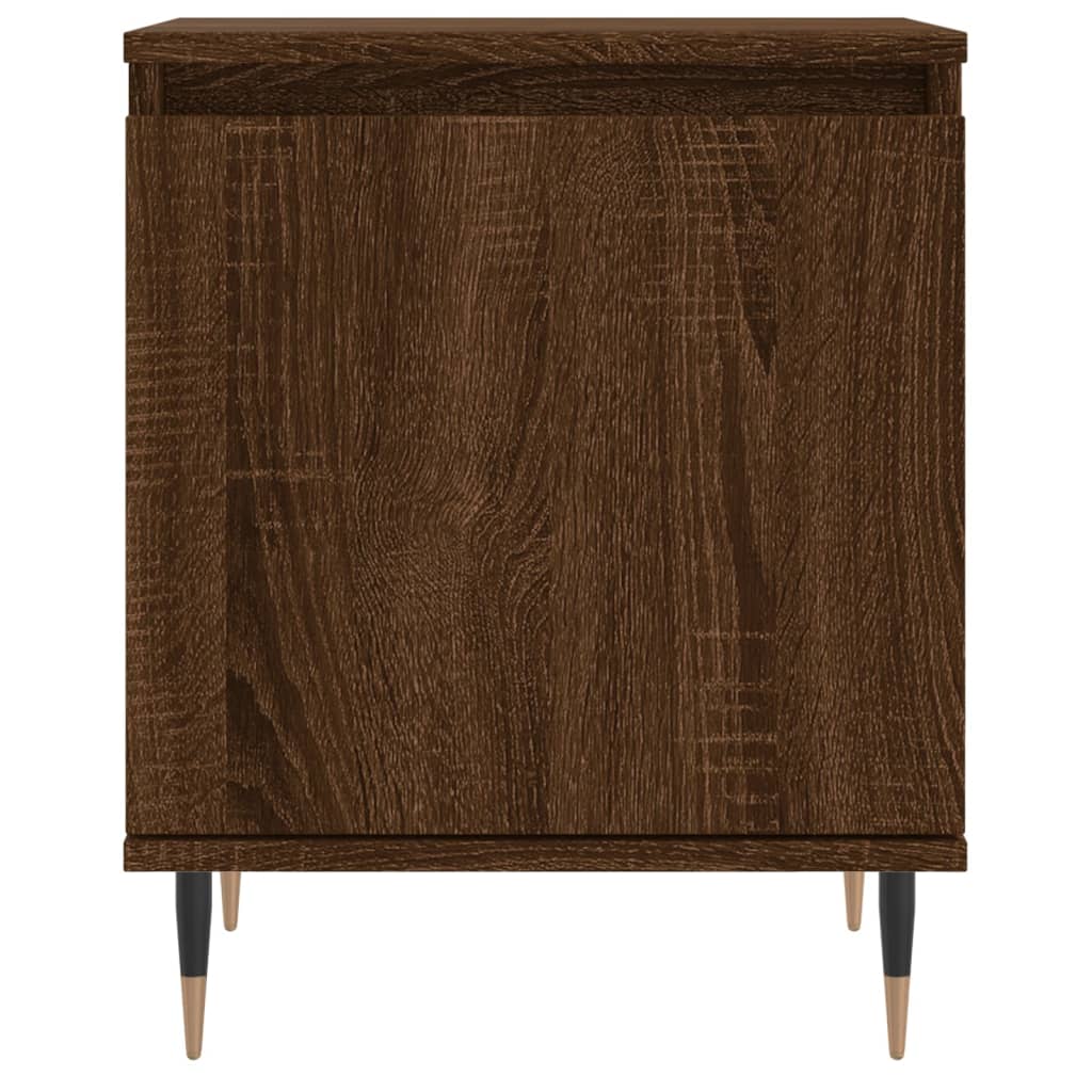 Nachtkastje 40x30x50 cm bewerkt hout bruin eikenkleur Nachtkastjes | Creëer jouw Trendy Thuis | Gratis bezorgd & Retour | Trendy.nl