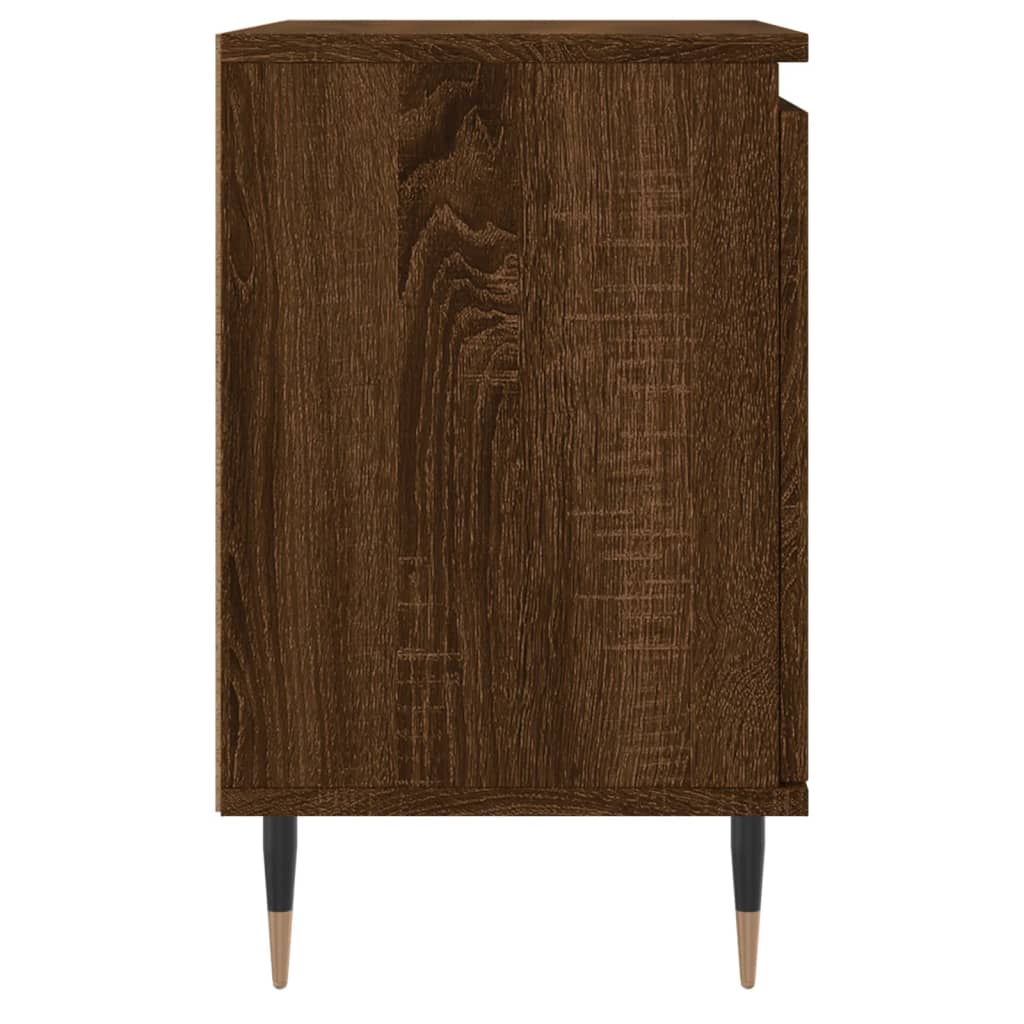 Nachtkastje 40x30x50 cm bewerkt hout bruin eikenkleur Nachtkastjes | Creëer jouw Trendy Thuis | Gratis bezorgd & Retour | Trendy.nl