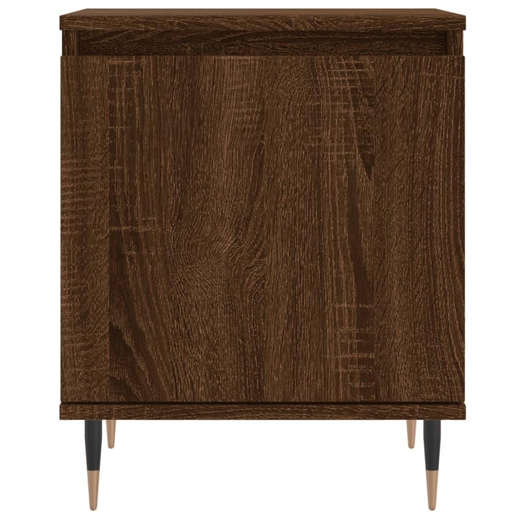 Nachtkastjes 2 st 40x30x50 cm bewerkt hout bruin eikenkleur Nachtkastjes | Creëer jouw Trendy Thuis | Gratis bezorgd & Retour | Trendy.nl