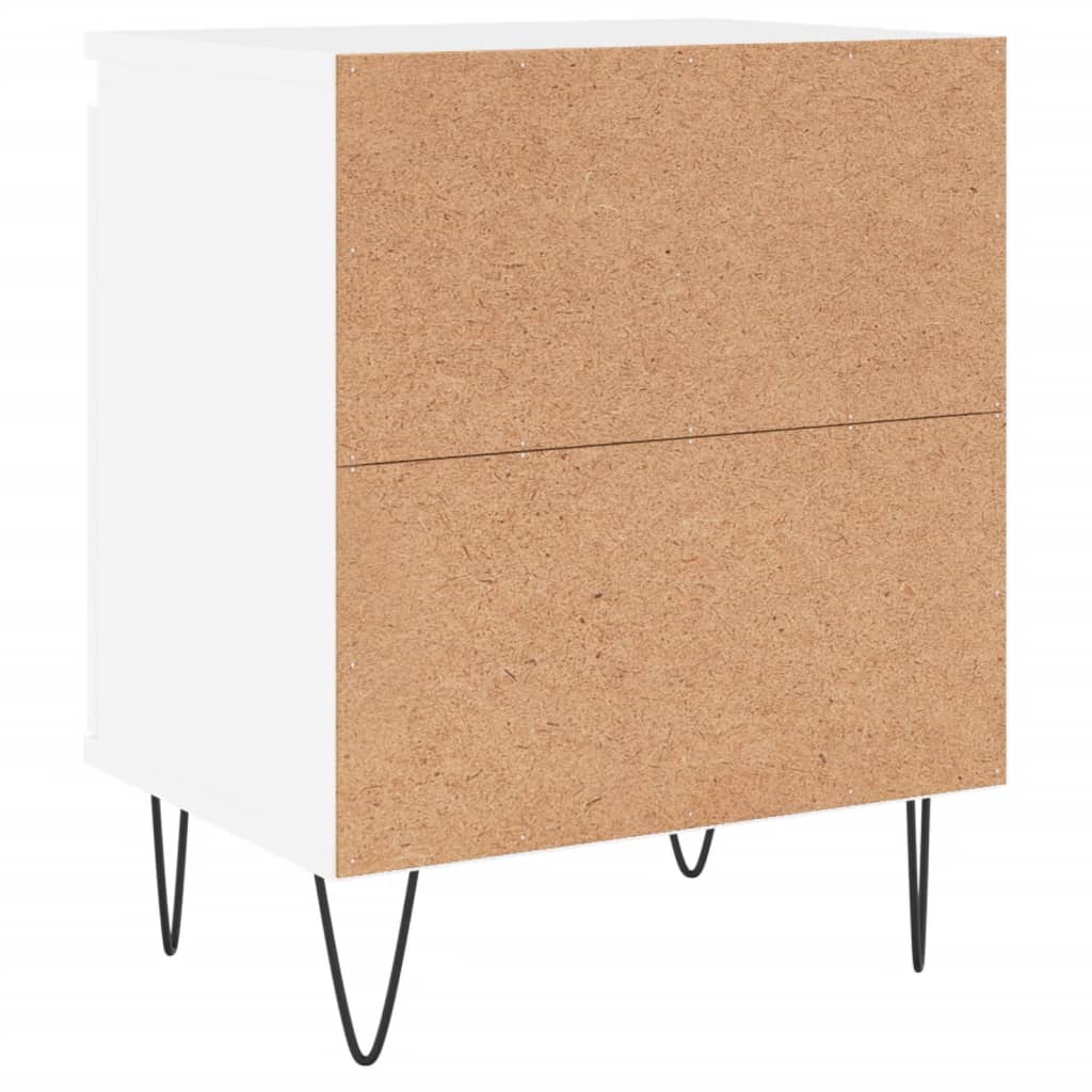 Nachtkastjes 2 st 40x30x50 cm bewerkt hout wit Nachtkastjes | Creëer jouw Trendy Thuis | Gratis bezorgd & Retour | Trendy.nl