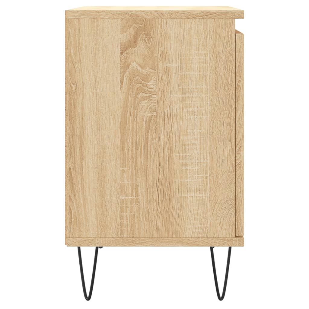 Nachtkastjes 2 st 40x30x50 cm bewerkt hout sonoma eikenkleurig Nachtkastjes | Creëer jouw Trendy Thuis | Gratis bezorgd & Retour | Trendy.nl