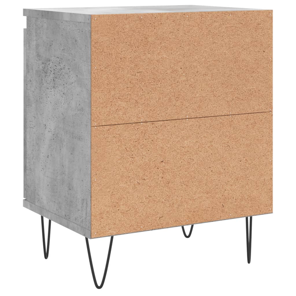 Nachtkastje 40x30x50 cm bewerkt hout betongrijs Nachtkastjes | Creëer jouw Trendy Thuis | Gratis bezorgd & Retour | Trendy.nl