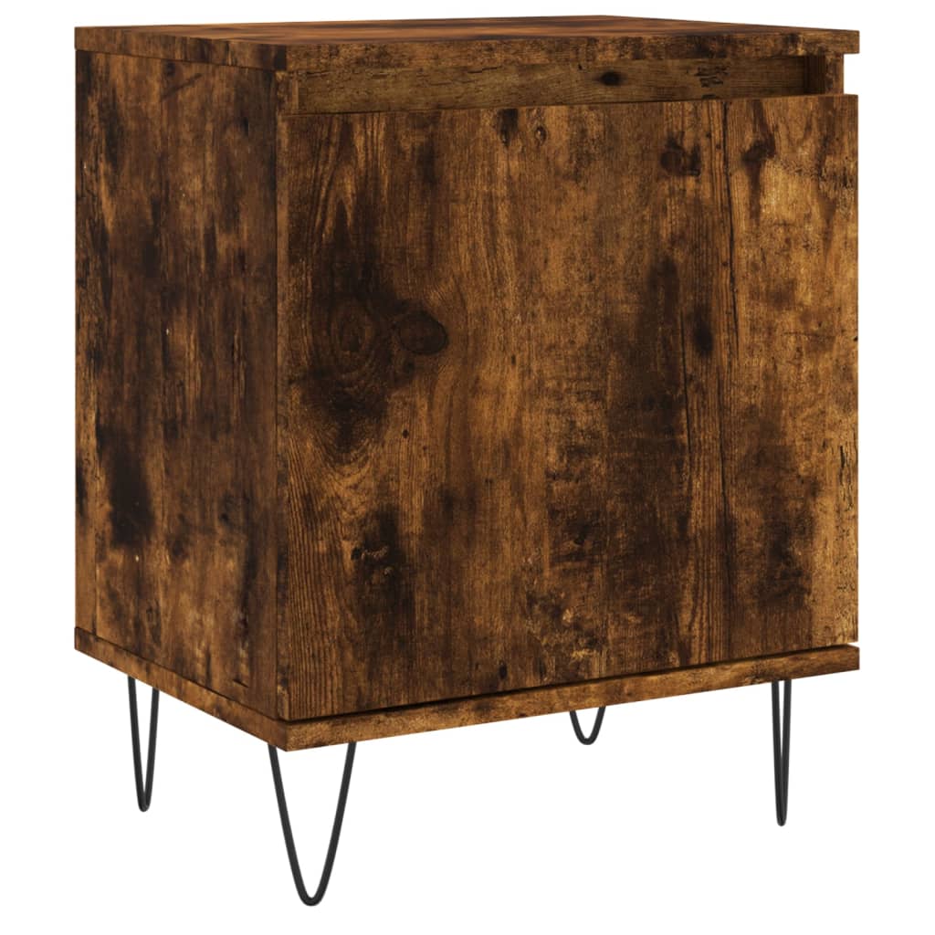 Nachtkastje 40x30x50 cm bewerkt hout gerookt eikenkleurig Nachtkastjes | Creëer jouw Trendy Thuis | Gratis bezorgd & Retour | Trendy.nl