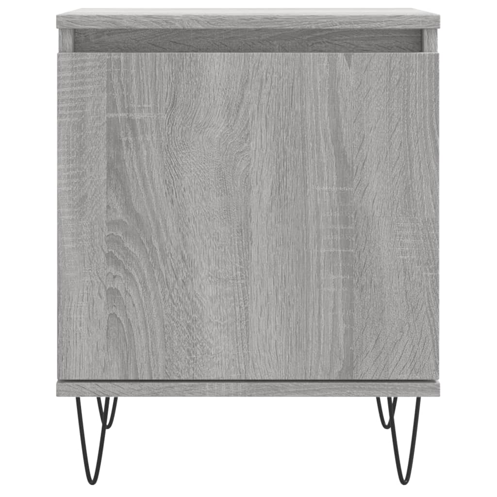 Nachtkastje 40x30x50 cm bewerkt hout grijs sonoma eikenkleurig Nachtkastjes | Creëer jouw Trendy Thuis | Gratis bezorgd & Retour | Trendy.nl